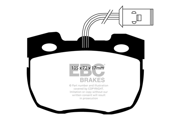 EBC Ultimax Brake Pads - Front for Land Rover Discovery