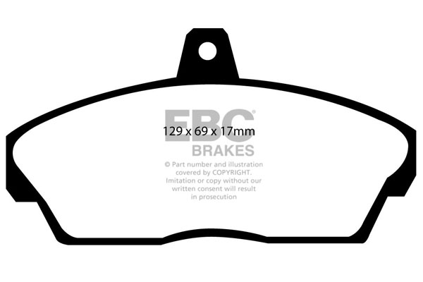 EBC Ultimax Brake Pads - Front for Honda Concerto
