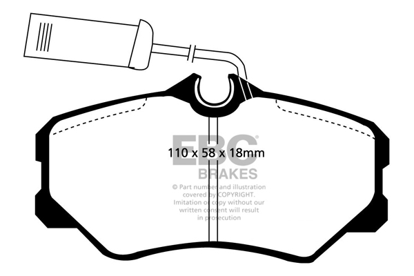 EBC Ultimax Brake Pads - Front for Alfa Romeo 164