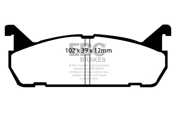 EBC Ultimax Brake Pads - Rear for Suzuki Baleno