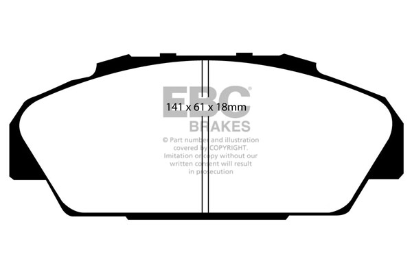 EBC Ultimax Brake Pads - Front for Honda Accord