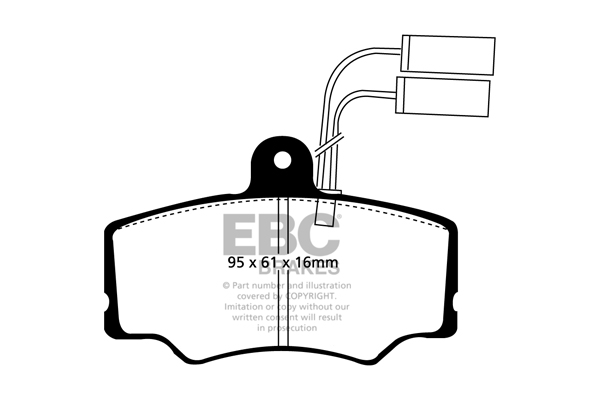 EBC Ultimax Brake Pads - Front for Alfa Romeo 33