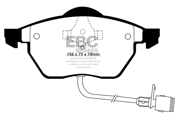 EBC Ultimax Brake Pads - Front for VW Vento