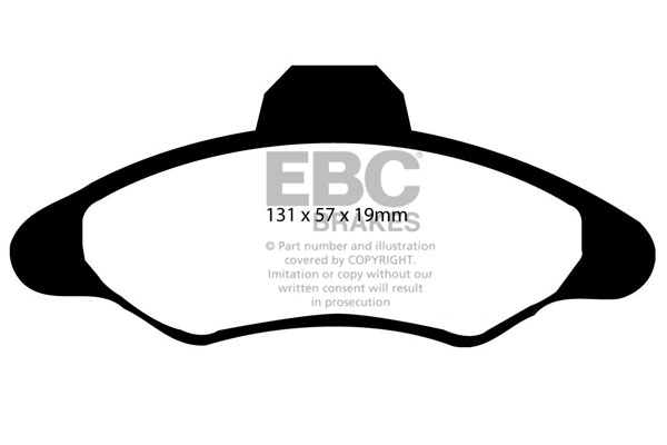 EBC Ultimax Brake Pads - Front for Ford Escort Mk 5