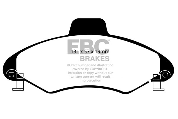 EBC Ultimax Brake Pads - Front for Ford Escort Mk 6