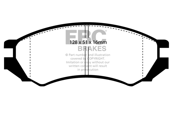 EBC Ultimax Brake Pads - Front for Nissan Primera