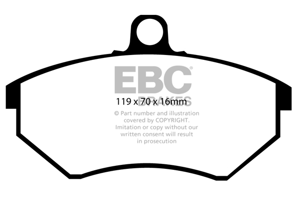 EBC Ultimax Brake Pads - Front for VW Vento