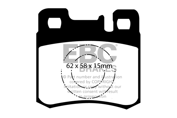 EBC Ultimax Brake Pads - Rear for Mercedes SL-Class