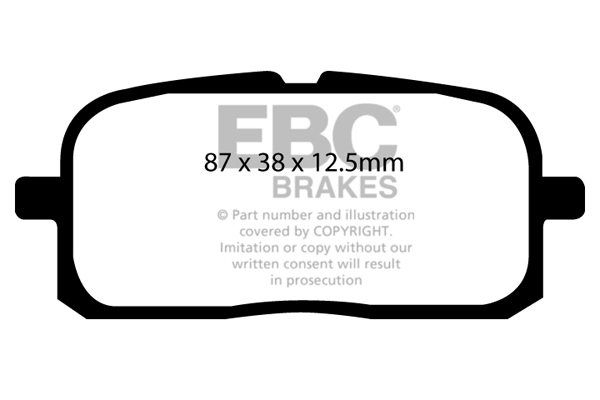 EBC Ultimax Brake Pads - Rear for Toyota Starlet