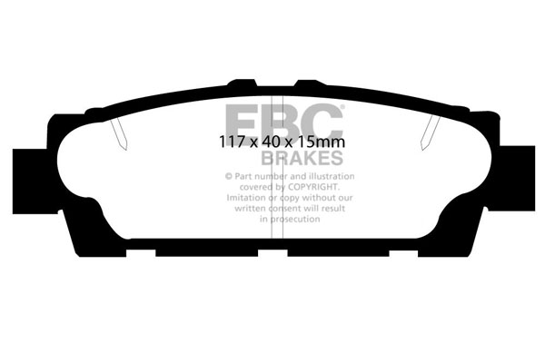 EBC Ultimax Brake Pads - Rear for Lexus LS