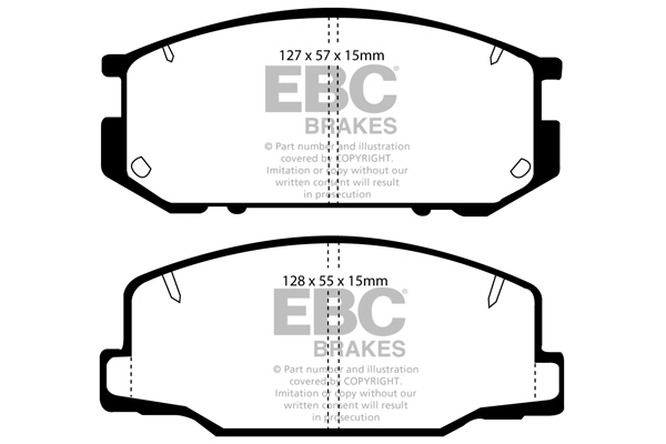 EBC Ultimax Brake Pads - Front for Toyota Supra