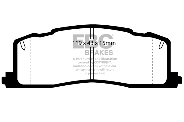 EBC Ultimax Brake Pads - Rear for Toyota Previa