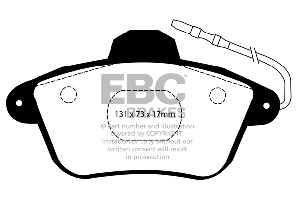 EBC Ultimax Brake Pads - Front for Peugeot 605