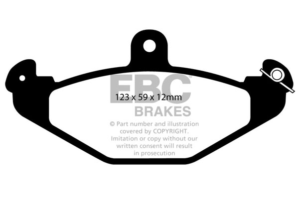 EBC Ultimax Brake Pads - Rear for Lotus Elise