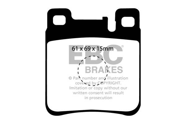EBC Ultimax Brake Pads - Rear for Mercedes SL-Class