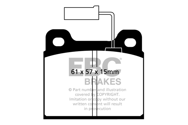 EBC Ultimax Brake Pads - Front for Alfa Romeo 75