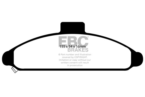 EBC Ultimax Brake Pads - Front for Hyundai Coupe