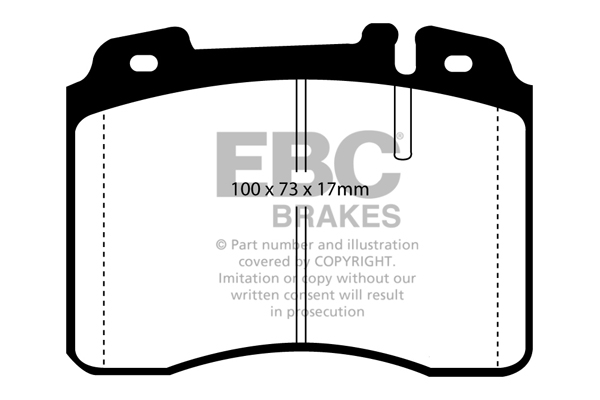 EBC Ultimax Brake Pads - Front for Mercedes E-Class