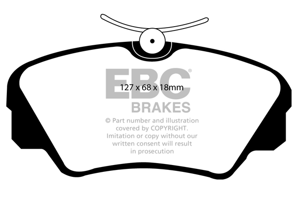 EBC Ultimax Brake Pads - Front for Vauxhall Omega