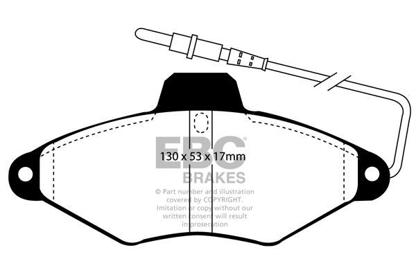 EBC Ultimax Brake Pads - Front for Citroen Xantia