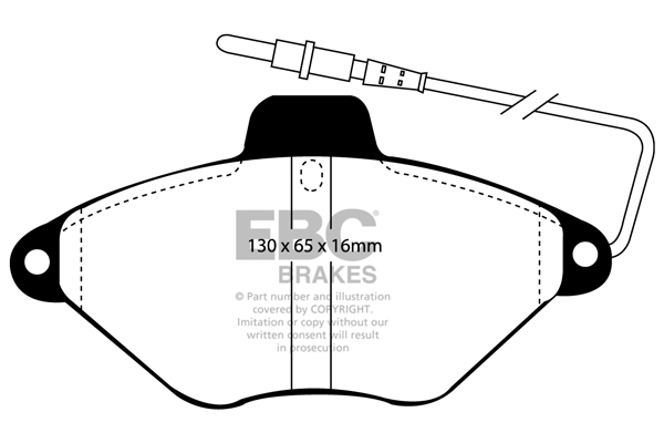 EBC Ultimax Brake Pads - Front for Citroen Xantia