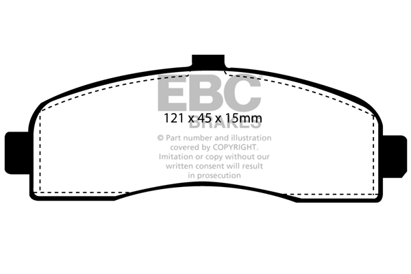 EBC Ultimax Brake Pads - Front for Nissan Micra
