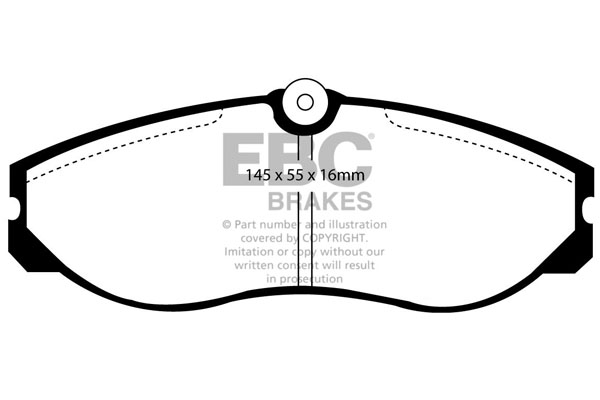 EBC Ultimax Brake Pads - Front for Nissan Terrano