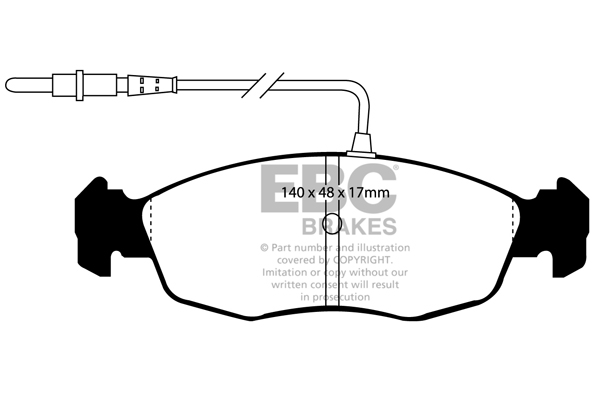 EBC Ultimax Brake Pads - Front for Citroen Xsara