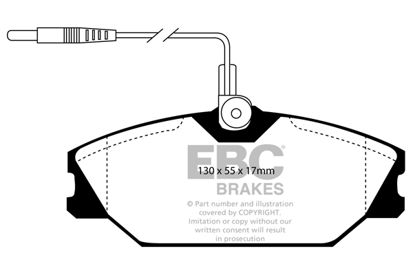 EBC Ultimax Brake Pads - Front for Renault Megane I