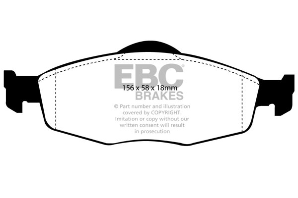 EBC Ultimax Brake Pads - Front for Ford Mondeo Mk 1