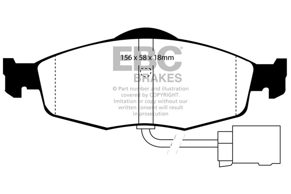 EBC Ultimax Brake Pads - Front for Ford Mondeo Mk 1