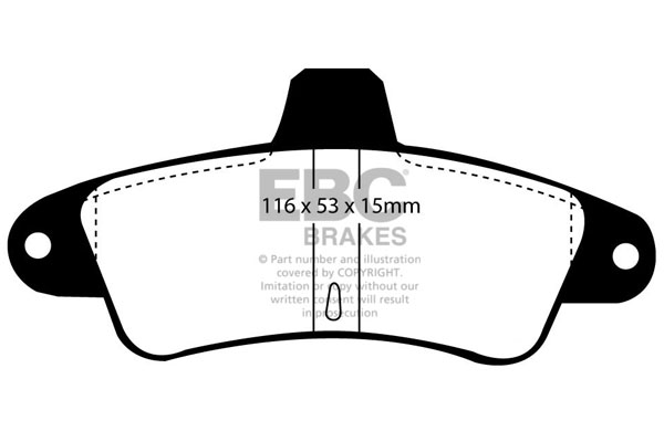 EBC Ultimax Brake Pads - Rear for Ford Mondeo Mk 1