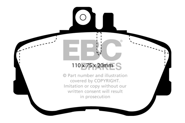 EBC Ultimax Brake Pads - Front for Mercedes C-Class