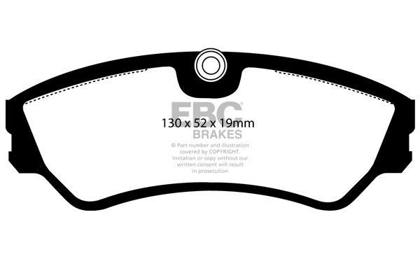 EBC Ultimax Brake Pads - Front for VW Transporter (T4)
