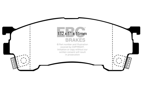 EBC Ultimax Brake Pads - Front for Ford Probe