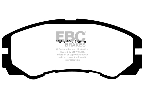 EBC Ultimax Brake Pads - Front for Isuzu Trooper