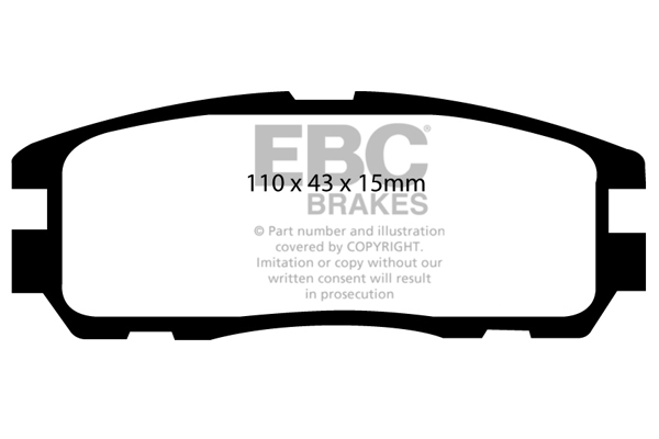 EBC Ultimax Brake Pads - Rear for Vauxhall Monterey