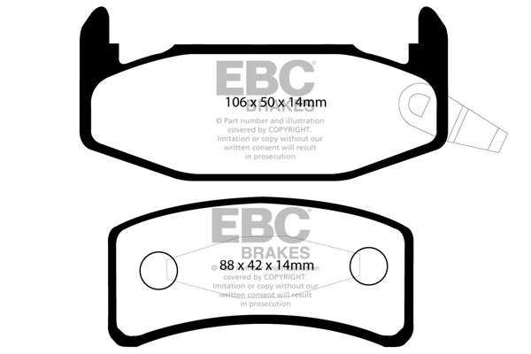 EBC Ultimax Brake Pads - Rear for Lotus Elan