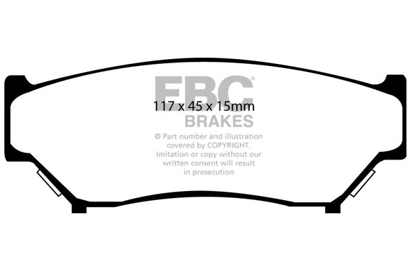 EBC Ultimax Brake Pads - Front for Suzuki Grand Vitara
