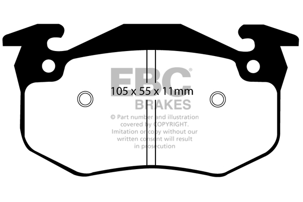 EBC Ultimax Brake Pads - Rear for Renault Clio II