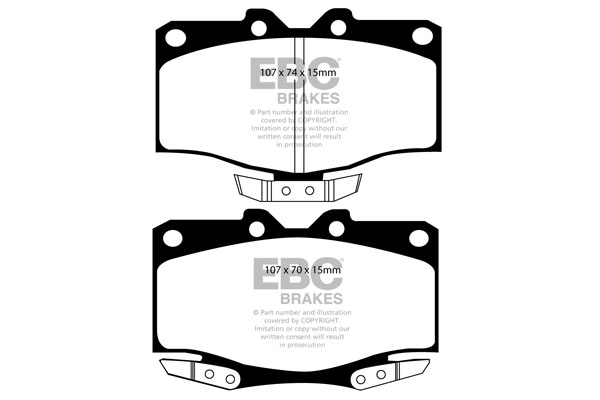 EBC Ultimax Brake Pads - Front for Toyota Land Cruiser