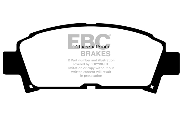 EBC Ultimax Brake Pads - Front for Toyota Avensis