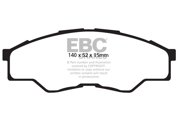 EBC Ultimax Brake Pads - Front for Toyota Hilux