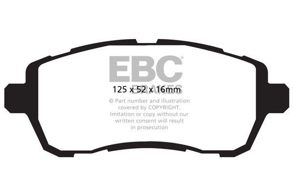 EBC Ultimax Brake Pads - Front for Ford Fiesta Mk 7