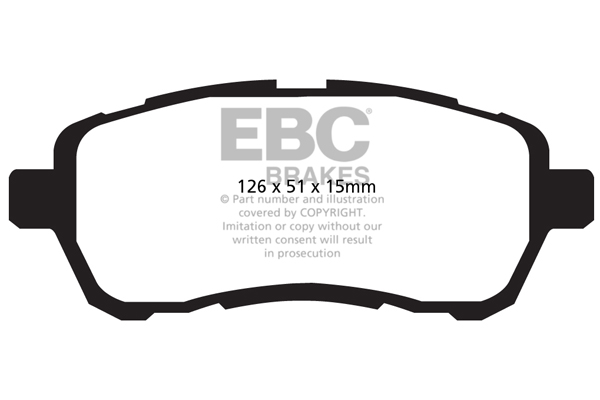 EBC Ultimax Brake Pads - Front for Mazda 2