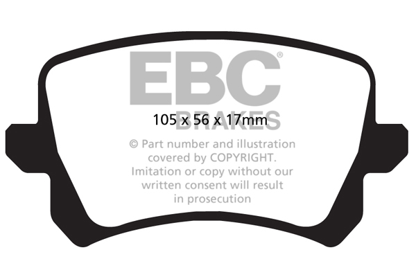 EBC Ultimax Brake Pads - Rear for VW CC