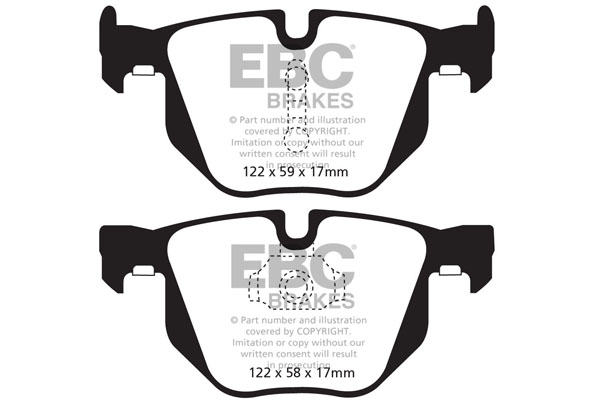 EBC Ultimax Brake Pads - Rear for BMW X6 (E71)