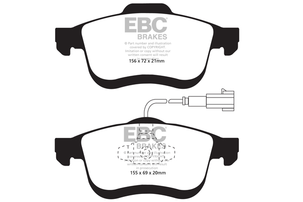 EBC Ultimax Brake Pads - Front for Fiat Doblo