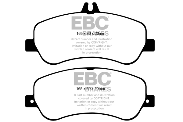 EBC Ultimax Brake Pads - Front for Mercedes GLK-Class