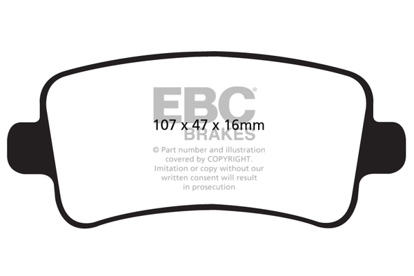 EBC Ultimax Brake Pads - Rear for Vauxhall Zafira